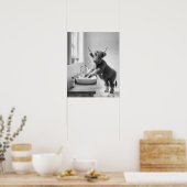 Waschen Sie sich die Hände und waschen Sie das Hoc Poster (Küche)