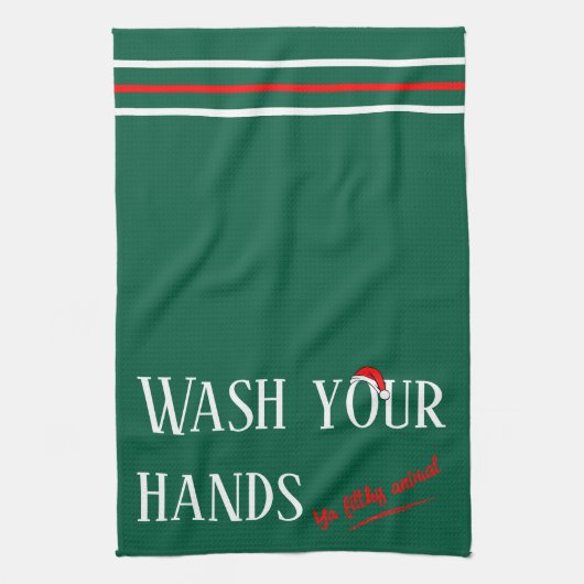 Waschen Sie sich die Hände Ya Filthy Animal Kitche Geschirrtuch (Vertikal)