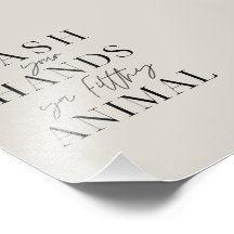 Waschen Sie sich die Hände ya filtrierendes Tier