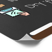 Waschen Sie sich Ihr Handplakat für Kinder Poster (Ecke)