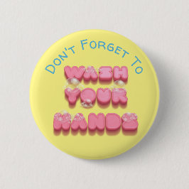Waschen Sie sich lustige Seifenhygieneys Erinnerun Button