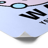 Waschen Sie sich regelmäßig das Virus-Symbol Poster (Ecke)