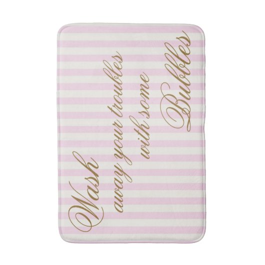 Waschen Sie weg Ihre Probleme mit einigen Blasen Badematte (Vorderseite Vertikal)