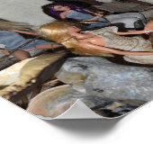 Waschen und Bewaffnung. Poster (Ecke)