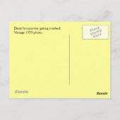 Waschen von Lokomotiven 1939 Postkarte (Rückseite)