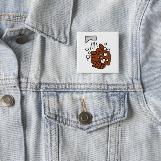 Waschende Hände Button (Beispiel)