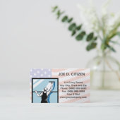 waschende sauberere Visitenkarte des (Stehend Vorderseite)