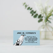 waschende sauberere Visitenkarte des (Stehend Vorderseite)