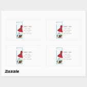 Wäscheregeln Rechteckiger Aufkleber (Blatt)