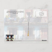 Wäscherei auf Balkonen, Paseo del Prado, Kuba Postkarte (Rückseite)