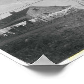 Wäscherei auf Clothesline Vintag Bauernhof Poster (Ecke)