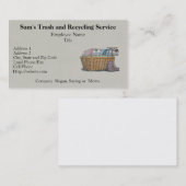 Wäscherei auf Wäscheleine Visitenkarte (Vorne/Hinten)