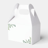 Wäscherei Blue Greenery Baby Dusche Geschenkschachtel (Rückseite)