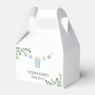 Wäscherei Blue Greenery Baby Dusche Geschenkschachtel