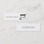 Wäscherei-bügelnde Service-dünne Visitenkarten Mini Visitenkarte (Vorne/Hinten)