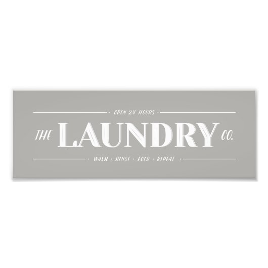 Wäscherei Co. Unterschrift Fotodruck (Vorne)