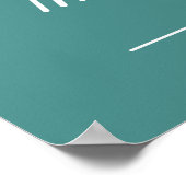 Wäscherei Co. Unterschrift Poster (Ecke)