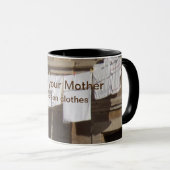 Wäscherei. Danke für die Tasse der sauberen Kleidu (VorderseiteRechts)