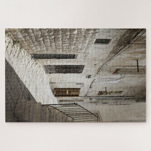 Wäscherei, die hängt, um in einer Gasse in Italien Puzzle (Horizontal)