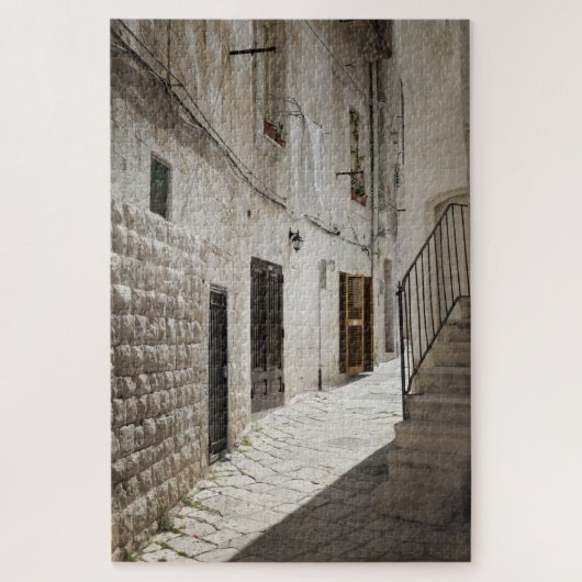 Wäscherei, die hängt, um in einer Gasse in Italien Puzzle (Vertikal)