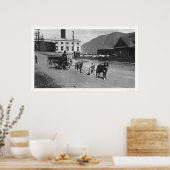 Wäscherei Dog Team Alaska 1904 Poster (Küche)