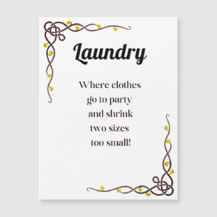 Wäscherei Extravaganza, wo Kleidung ins Party geht Magnetkarte