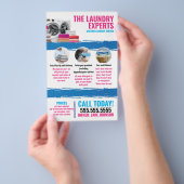Wäscherei Flyer (Handgriff)