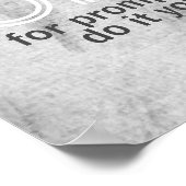 Wäscherei humorvolle Zitat-Poster-Typografie Poster (Ecke)