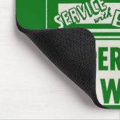 Wäscherei im Auto der 1950er Jahre Mousepad (Ecke)