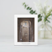 Wäscherei in der Toskana, weiße Postkarte (Stehend Vorderseite)