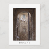 Wäscherei in der Toskana, weiße Postkarte (Vorderseite)