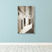 Wäscherei in einer Gasse in Italien zum Trocknen Leinwanddruck (Insitu (Holzboden))