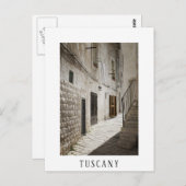 Wäscherei in einer Gasse in Italien zum Trocknen Postkarte (Vorne/Hinten)