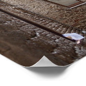 Wäscherei in toskanischem Poster (Ecke)