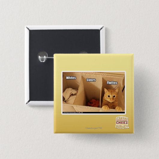 Wäscherei-Katze Button (Vorne & Hinten)