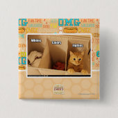 Wäscherei-Katze Button (Vorderseite)