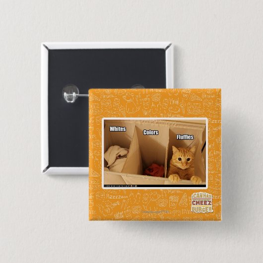 Wäscherei-Katze Button (Vorne & Hinten)