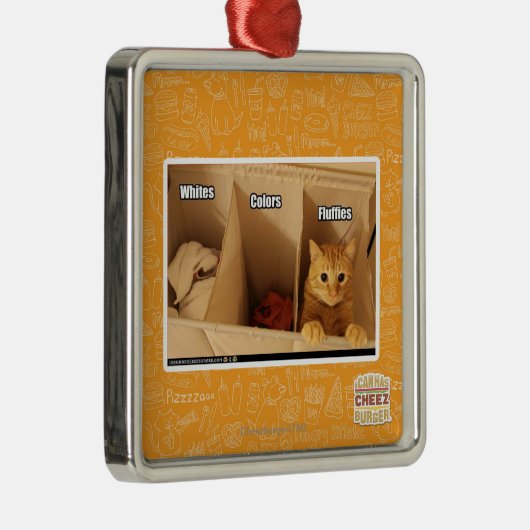 Wäscherei-Katze Ornament Aus Metall (Rechts)