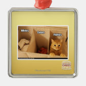 Wäscherei-Katze Ornament Aus Metall (Vorne)