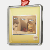 Wäscherei-Katze Ornament Aus Metall (Links)