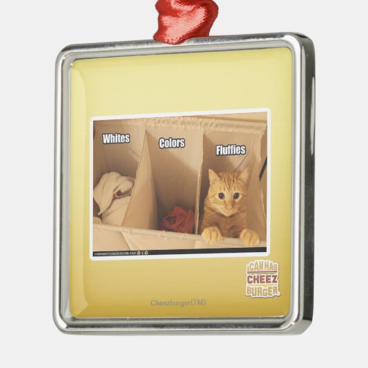 Wäscherei-Katze Ornament Aus Metall (Links)