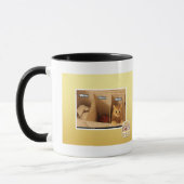 Wäscherei-Katze Tasse (Links)