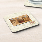 Wäscherei-Katze Untersetzer (Linke Seite)