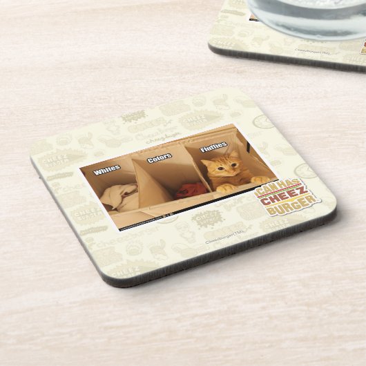 Wäscherei-Katze Untersetzer (Linke Seite)