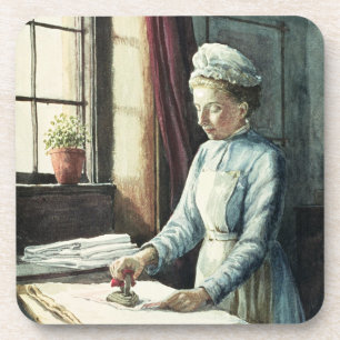 Wäscherei-Mädchen, c.1880 Getränkeuntersetzer