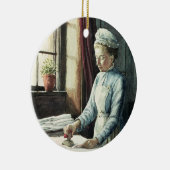 Wäscherei-Mädchen, c.1880 Keramikornament (Rechts)