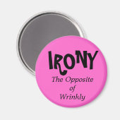 Wäscherei Magnet - IRONY (Vorderseite/Rückseite)