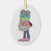 Wäscherei-Stapel Keramik Ornament (Rechts)