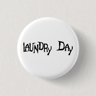 Wäscherei-Tag Button