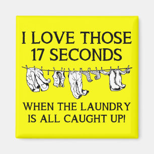 Wäscherei-Tageslustiger Kühlschrankmagnet